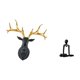 thumbnail image 5 of Estatua de cabeza de ciervo,Adorno de pared con cabeza de ciervo,animal decorativo para el hogar,Cabeza de ciervo de resina para colgar en la pared,escultura de alce para oficina,Figura de, 5 of 8