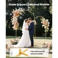thumbnail image 4 of KFFKFF Arch Backdrop Stand, Set of 2, 7.2 ft and 6 ft, Stable Structure, Easy Assembly, Gold Metal Arch Backdrop Stand, 4 of 9