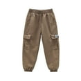 thumbnail image 2 of Hiijoy Big Boys Cargo Pants Hop Elastic Waist Active Trousers, Sizes 9-10Y, 2 of 4