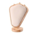 thumbnail image 2 of Esquirla Necklace Display Stand Chain Rack Mannequin Model for Store Bedroom Showcase Beige Suede, 2 of 8