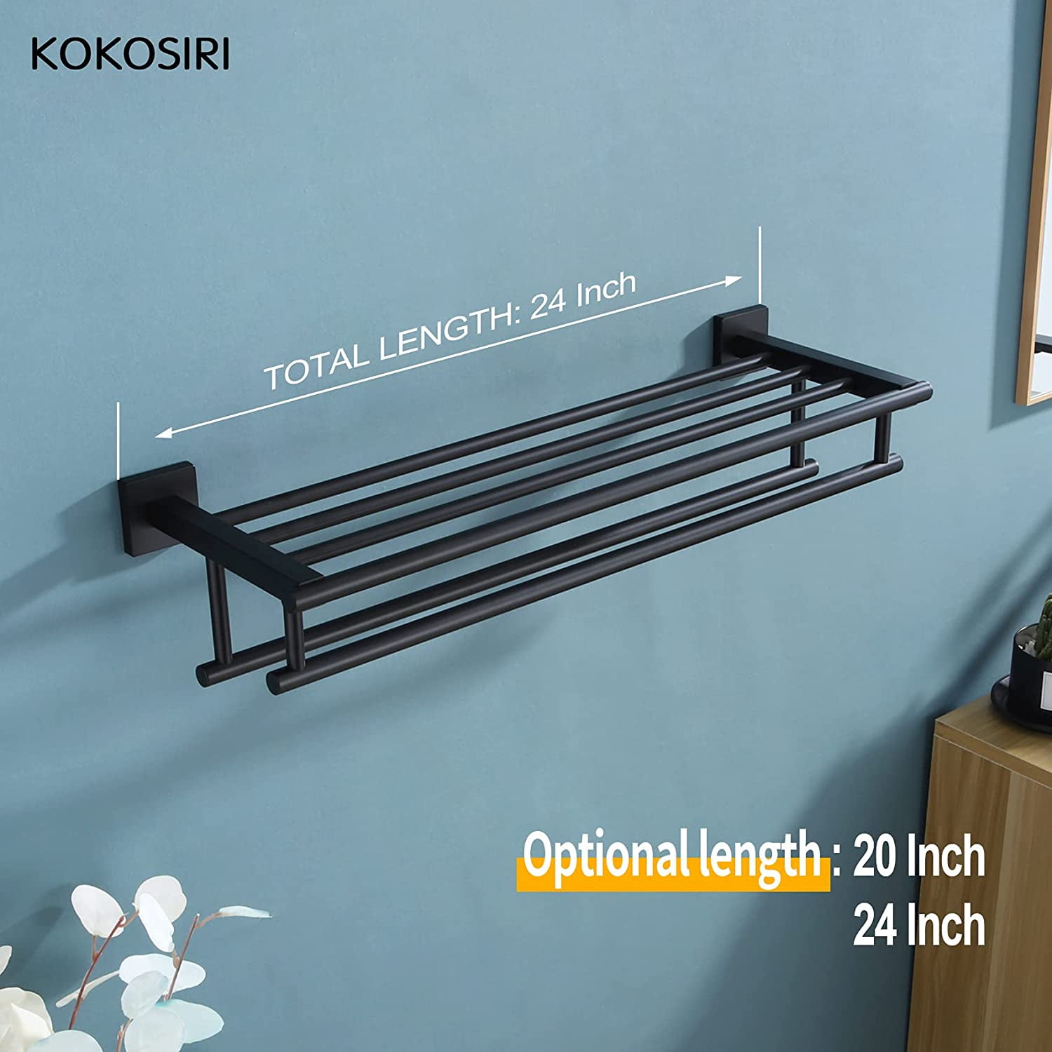 24 inch towel bar with shelf hotsell