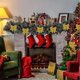 thumbnail image 5 of KAIYANG Paquete de 8 lazos dorados para árbol de Navidad, lazos dorados con purpurina de 5,5 pulgadas para coronas, decoraciones de guirnaldas, dorados, 5 of 5