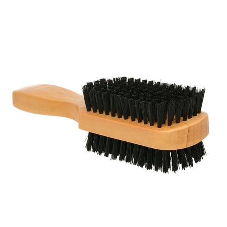 Beard Shaving Comb Brush Double-sided Wooden Facial Hair Brush Massage Brush Beard Grooming