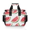 thumbnail image 7 of FORMRS Insulated Cooler Bag 24 Cans Capacity Soft Leakproof Lunch Box with Side Pockets, White Watermelon, 7 of 7
