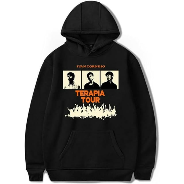 CYDZSWYXGS Ivan Cornejo Thérapia Tour Merch Printemps Automne Chandails à Capuchon Vêtements de Mode Hauts Décontractés Chandails en Molleton