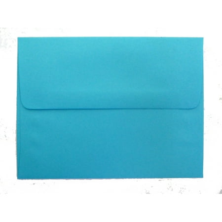 Free Shipping 50 Bright Blue Square Flap A6 Envelopes (4 3/4