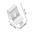 thumbnail image 2 of GAXIRE 12Ud Soportes De Estante En Aleación De Aluminio Con Clip Ajustable Para Uso Plata, 2 of 8
