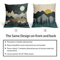 thumbnail image 5 of Green Mountain Pillow Covers 16x16 Inch Set of 2 Tree Nature Landscape Sunset Forest Decorative Outdoor Throw Pillow Covers Modern Linen Square Cushion Covers For Sofa Couch Bedroom Indoor Home Decor, 5 of 6