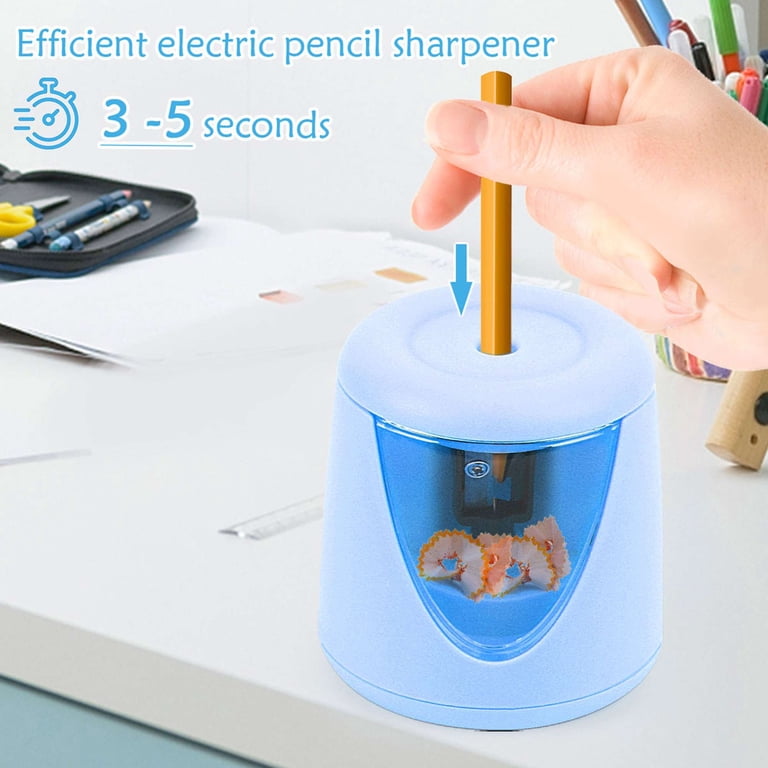 Pencils For Kids Electric Pencil Sharpener - Battery Operated Auto-Stop ...
