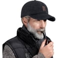thumbnail image 6 of Winter Baseball Cap for Men, Adjustable Warm Outdoor Sport Golf Cap Hats Dad Caps Earflaps Thicken 55-60CM, 6 of 10