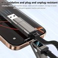 thumbnail image 5 of 4-in-1 Keychain Charging Cable, 65W Retractable USB C Data Cable with Digital Display, Portable EDC Gadget for Phone Laptop (Black), 5 of 6