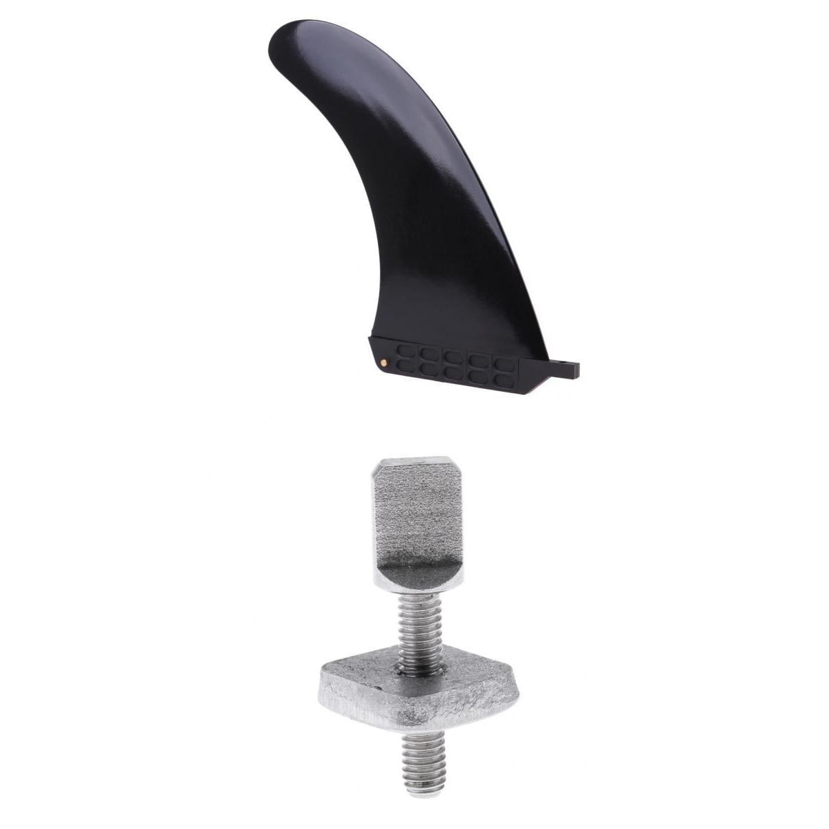 Ho Stevie! Aletas Laterales Para Tabla De Surf/aletas Traseras De Remolque, Más Fuertes Que Las Aletas De Nailon Normales, Llave De Aleta Y Tornillos Incluidos (negro, Pestaña única De 1/2 Pulgadas
