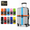 Multicolored, variant on 10 Pack Luggage Straps 71" Long Belts Keep Suitcase Secure While Traveling, TSA Approved Add a Bag Premium Accessory for Travel Bag Closure