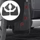 thumbnail image 2 of Aletas de material tierra de coche sin salpicaduras de perforación para modelo 219 accesorios de modificación para bloquear sedimentos negros, 2 of 7