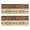 Ethnic Geometric Striped, variant on Kitchen Rugs Sets Of 2,Feather and Arrow Pattern Anti Fatigue Kitchen Mat Rugs Non Slip Washable,Decorative Kitchen Floor Mats for Kitchen,Sink,Laundry,17"X47"