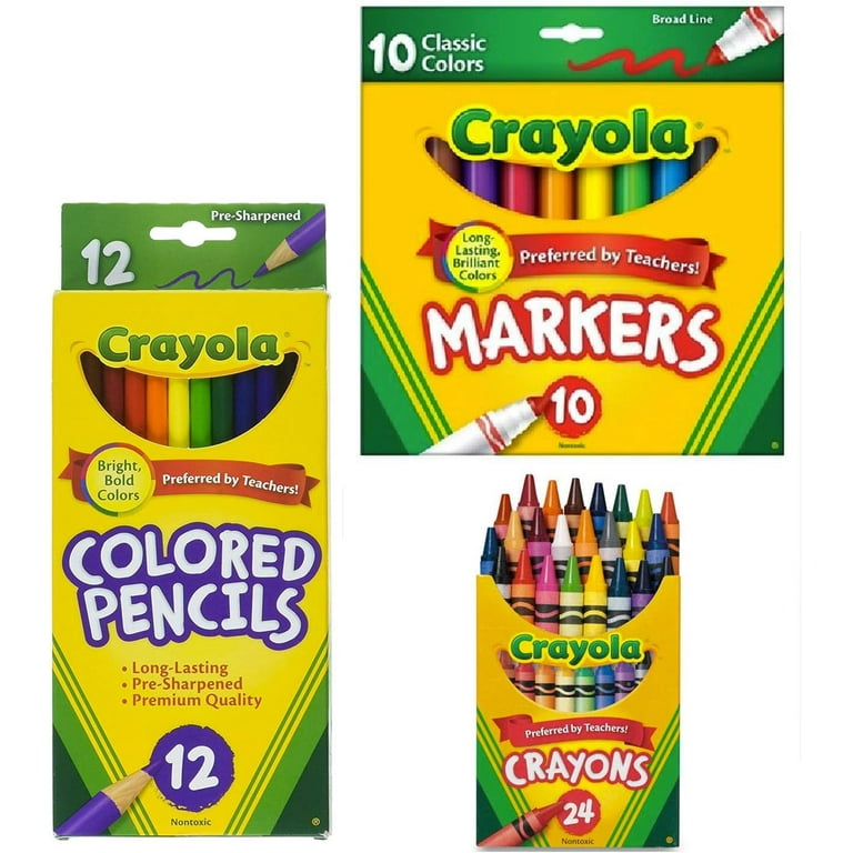 Buy Crayola® S&S® eSSentials Crayon, Marker, and Colored Pencils Easy Pack  at S&S Worldwide