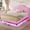 Pink, variant on Afuhokles Full Size Bed Frame with LED Lights, Upholstered Platform Bed, White