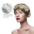 thumbnail image 2 of KLL Regal Dog In Royal Attire Pattern Shower Cap & Bath Cap for Women,Reversible Oversized Waterproof Shower Caps for all Hair Lengths,Elastic Reusable Bathing Hair Cap, 2 of 6