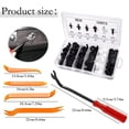 thumbnail image 3 of 100PCS Expansion Screw Clips Set, 6 Sizes Automotive Plastic Fastener Kit for Car Bumper, Door Panel, Mudguard, with Fastener Remover Tool & Plastic Box (100 Piece Kit), 3 of 9