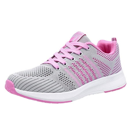 

Mackneog Women Shoes Shoes Outdoor Sneakers Lace Up Breathable Sports Mesh Runing Women s Sneakers Gift on Clearance