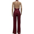 thumbnail image 6 of Kiplyki Trendy Pants for Women Equin Color Short-sleeved Jumpsuit, 6 of 7