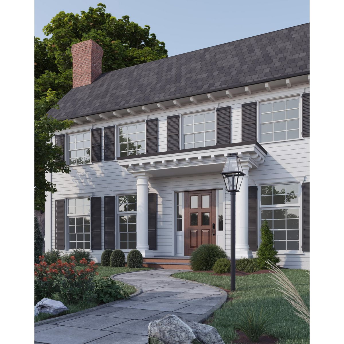 Progress Lighting P5390 7 Foot Aluminum Outdoor Light Post - Black