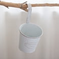 thumbnail image 1 of Tin Flower Bucket with Hook Flower Pot Wall Metal Flower Pot Garden Decorative Flower Pot, 1 of 12