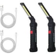 thumbnail image 1 of Linterna de luz de trabajo LED Luces de inspección COB Lámpara de camping recargable con base magnética, indicador de encendido, gancho, plegable y regulable para taller de reparación de automóviles Adepaton WLJ-0746, 1 of 5
