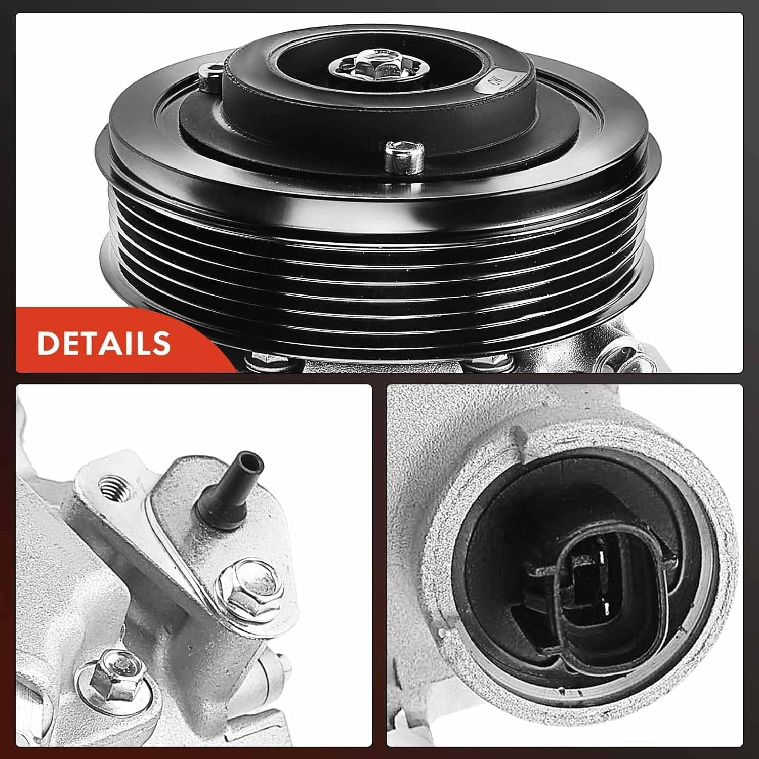 A-Premium Air Conditioner AC Compressor with Clutch Compatible with Toyota Corolla 1.8L 2009-2010, Matrix 1.8L 2009-2012, Scion xD 1.8L 2008-2014