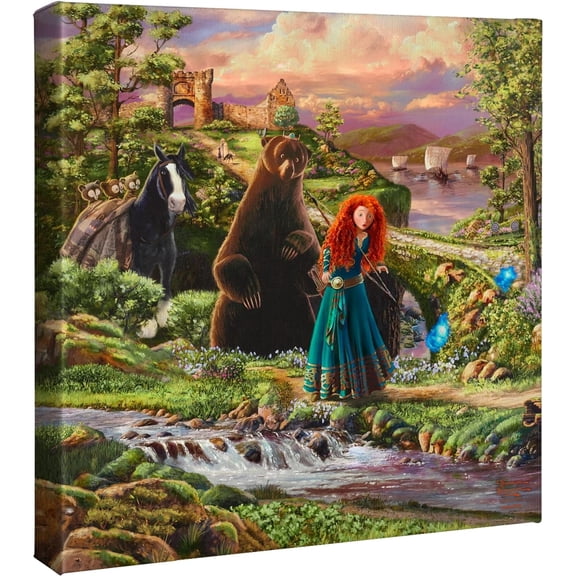 Thomas Kinkade Studios Disney Pixar Brave - 14" x 14" Gallery Wrapped Canvas