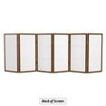 thumbnail image 6 of Red Lantern 3 ft. Short Double Cross Shoji Screen - Walnut - 6 Panels, 6 of 6
