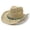 Beige, variant on Womens Straw Cowboy Hat Hollowed Shapeable Brim Sun Cap For Women Summer Beach Outdoor Western Hat Headwear