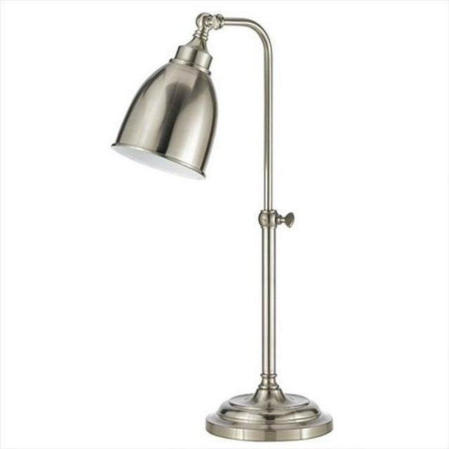 Cal Lighting BO-2032TB-BS 60 W Lampe de Table de Pharmacie avec une Finition en Acier Brossé Réglable