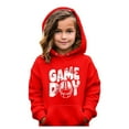 thumbnail image 2 of sususu Girls Oversized Hoodies Size 8-9 Years Pullover Workout Sweatshirts for Teen Girls (Red), 2 of 4