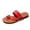 Red, variant on Minimalist Slides for Women Open Toe Non Slip Washable Easy Clean Lightweight Pool Beach Home Sandals