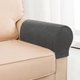 thumbnail image 2 of Stretch Couch Arm Covers, Breathable Armrest Covers for Sofas and Chairs Arm Covers Keep Home Clean, Scratch-Resistant Sofa Arm Covers Protect and Decorate Your Sofa, 2 of 4