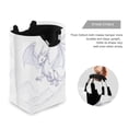 thumbnail image 3 of Fantasy Dragon Foldable Laundry Hamper 12.6x11x22.7in with Handles for Bathroom Bedroom Storage, 3 of 7