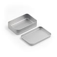 thumbnail image 1 of Almacenamiento de tarjetas de juego de lata de Metal, caja transparente, organizador, caja de hojalata vacía, pendientes, dulces, Almacenamiento y organización del hogar tapa plana plata 107*73*25mm Cateissary HA077326-01, 1 of 6