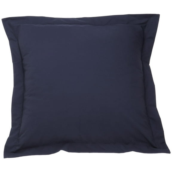 Fresh Ideas Navy Poplin Tailored Bed Skirt: Cotton Blend, 14" Drop, Matching Shams Sold Separately (Standard Size Sham)