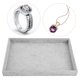 thumbnail image 5 of Escaparate de joyería, bandejas de franela para joyería, pulsera, caja de almacenamiento de joyería, almacenamiento de joyería optimizado para la excelencia Jadeshay A, 5 of 8