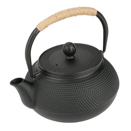 Cast Iron Teapot,800ml Japanese Style Cast Iron Kettle Teapot Removable Infuser Strainer Tea Pot