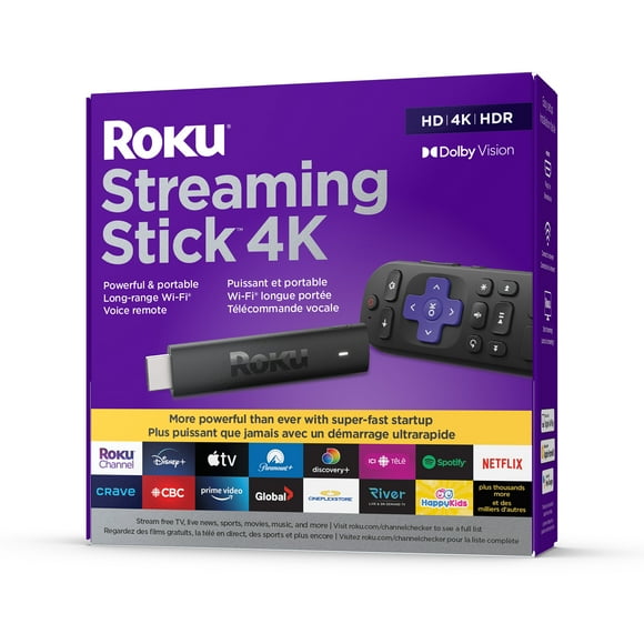 ROKU STREAMING STICK 4K STREAMING MEDIA PLAYER, HD/4K/HDR/Dolby- Vision