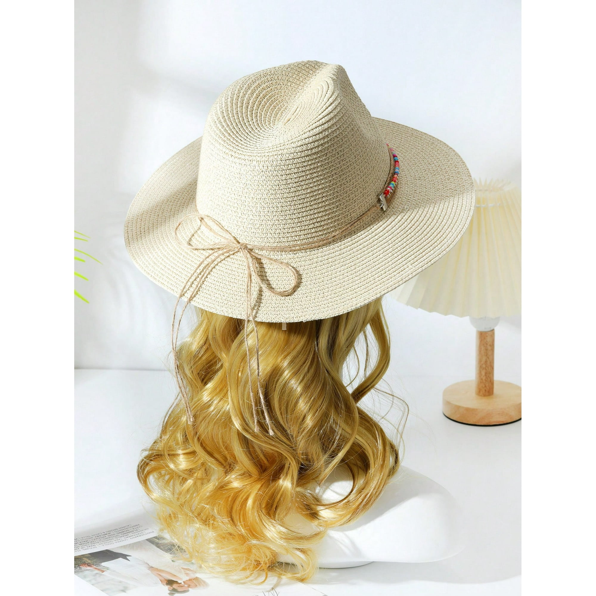 1pc Women Shell Tassel Decor Boho Cowgirl Hat Cowboy Hat Jazz