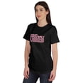 thumbnail image 2 of Inkmeso Good Vibes Only Graphic Tshirt Short Sleeve Women Cotton Tee Casual, 2 of 8