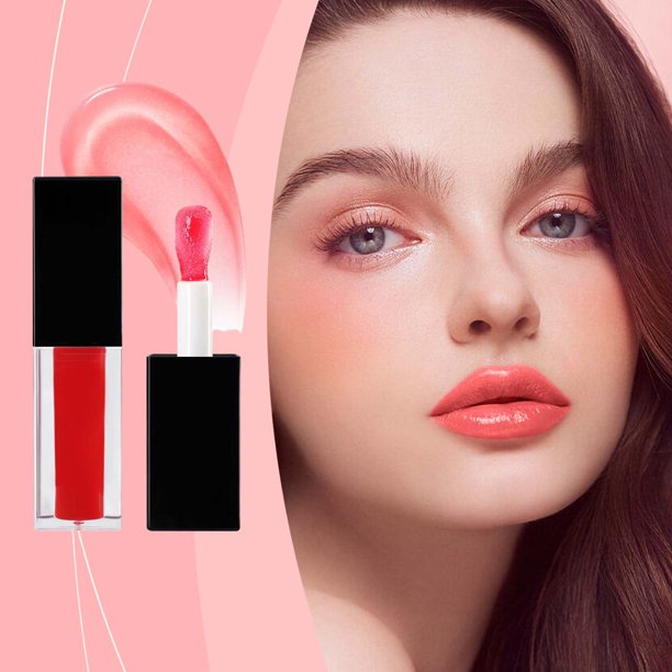 Esmalte labial Mirror Water Gloss | Set de aceite labial perla de 6 colores | Brillo labial hidratante para labios vidriosos y fruncidos | Fórmula hidratante ligera | 3,5 ml cada uno | Brillo
