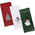thumbnail image 1 of Heilwiy Juego de 3 toallas de mano navideñas, paños de cocina 100% algodón, paños de cocina suaves para el baño, 1 of 5