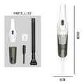 thumbnail image 2 of Mosiee 2In1 Portable Handheld Vacuum Cleaner For Floors, Carpets, Pet Hair Usb Charger, 2 of 8
