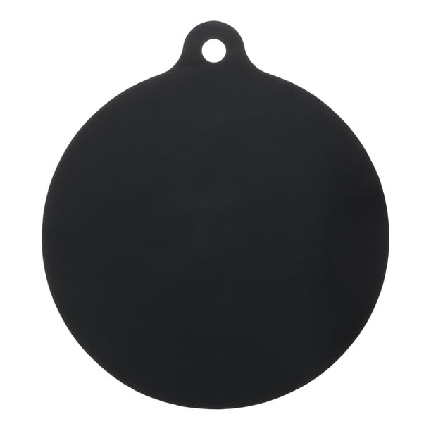 Tapete protector de inducción de silicona, cubierta protectora redonda de 8.6 pulgadas para cocina de inducción, negra