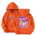 thumbnail image 1 of Moonsky Sudadera con capucha y cordón HUNTRX, estampado de grupo de chicas coreanas, jersey corto, suave y cómodo, top de manga larga para primavera y otoño. Naranja 150, 1 of 4