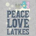 thumbnail image 2 of Women's Care Bears Hanukkah Peace Love Latkes  Graphic T-Shirt, 2 of 4